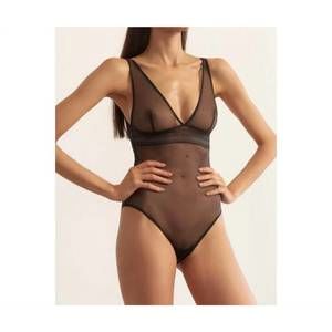 NEW ELSE bare soft cup bodysuit in black